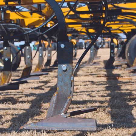 Fertilizer Knife on a cultivator